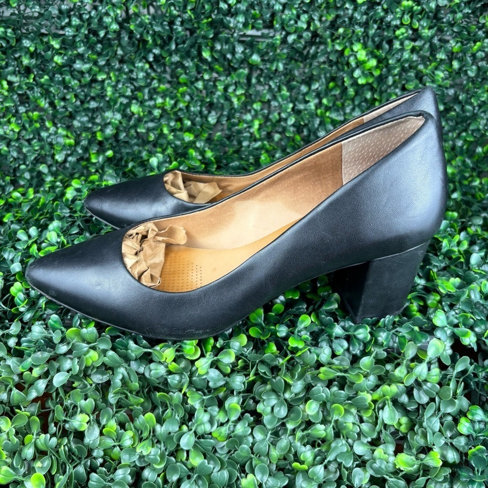 Corso Como Elegant Black Chunky Heels Size 10 Woman - Picture 3 of 8